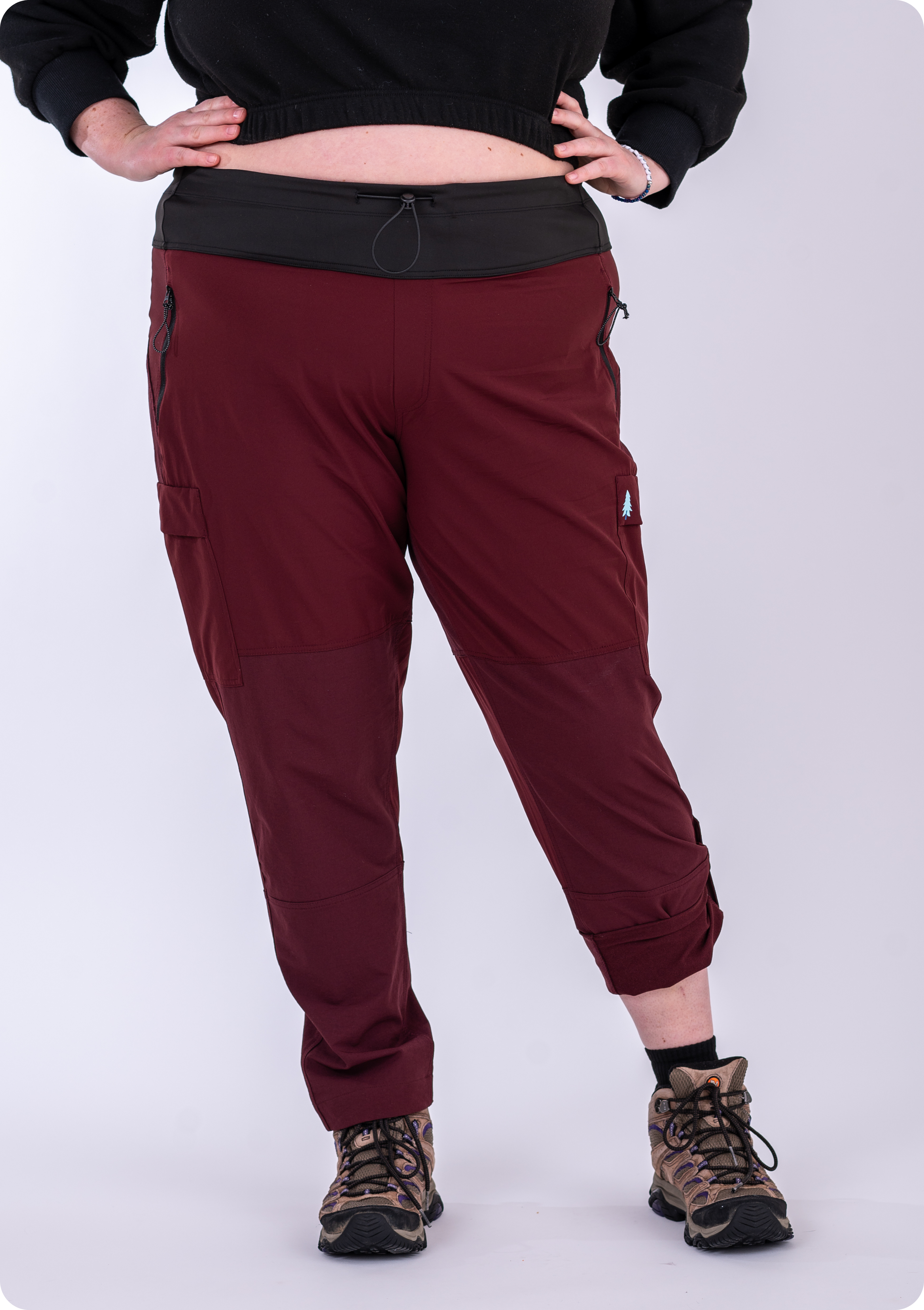 Brecken Pant - Plus Size Hiking & Travel Pants (Outer Cord Waistband)