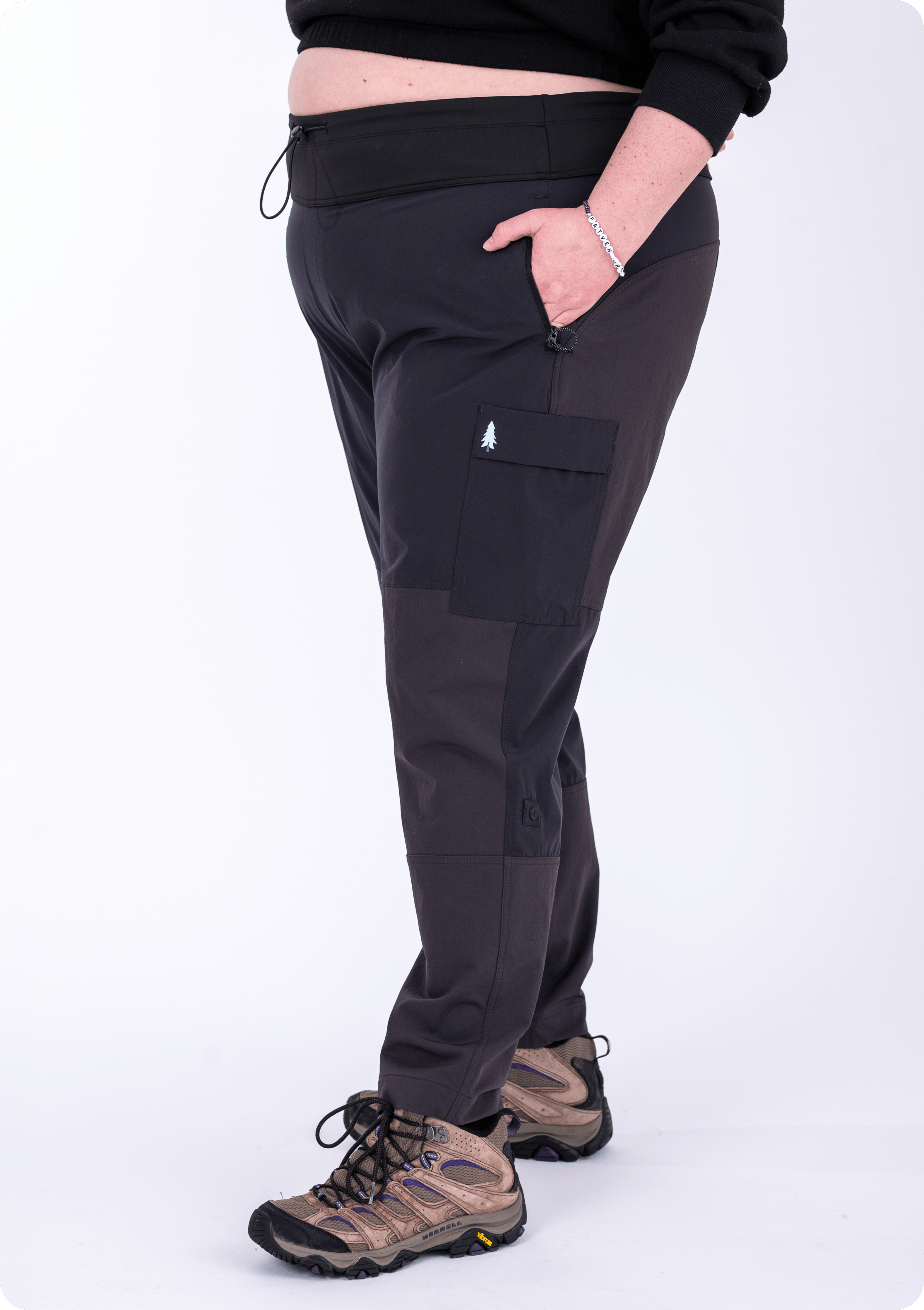 Brecken Pant - Plus Size Hiking & Travel Pants (Outer Cord Waistband)