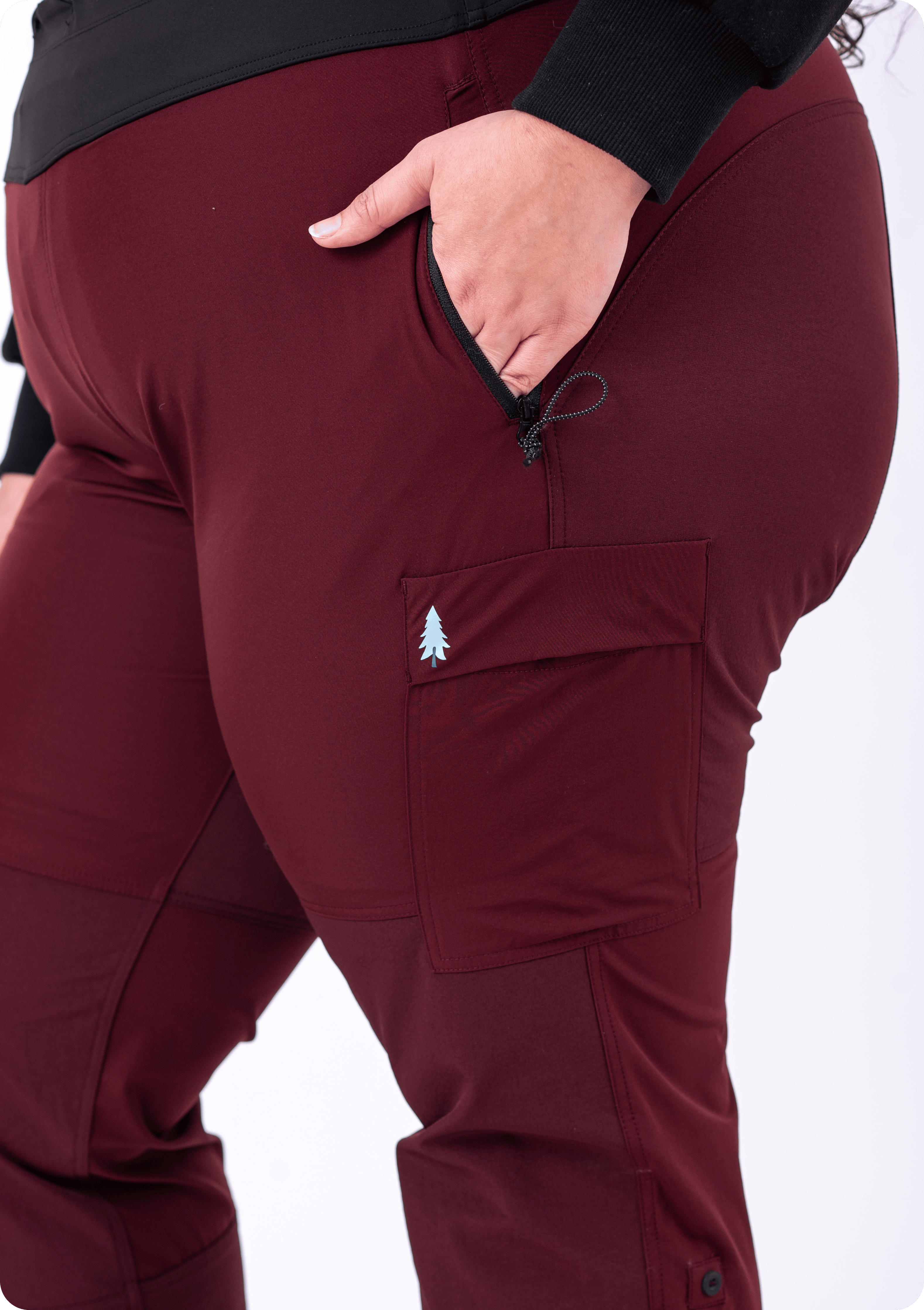 Brecken Pant - Plus Size Hiking & Travel Pants (Outer Cord Waistband)