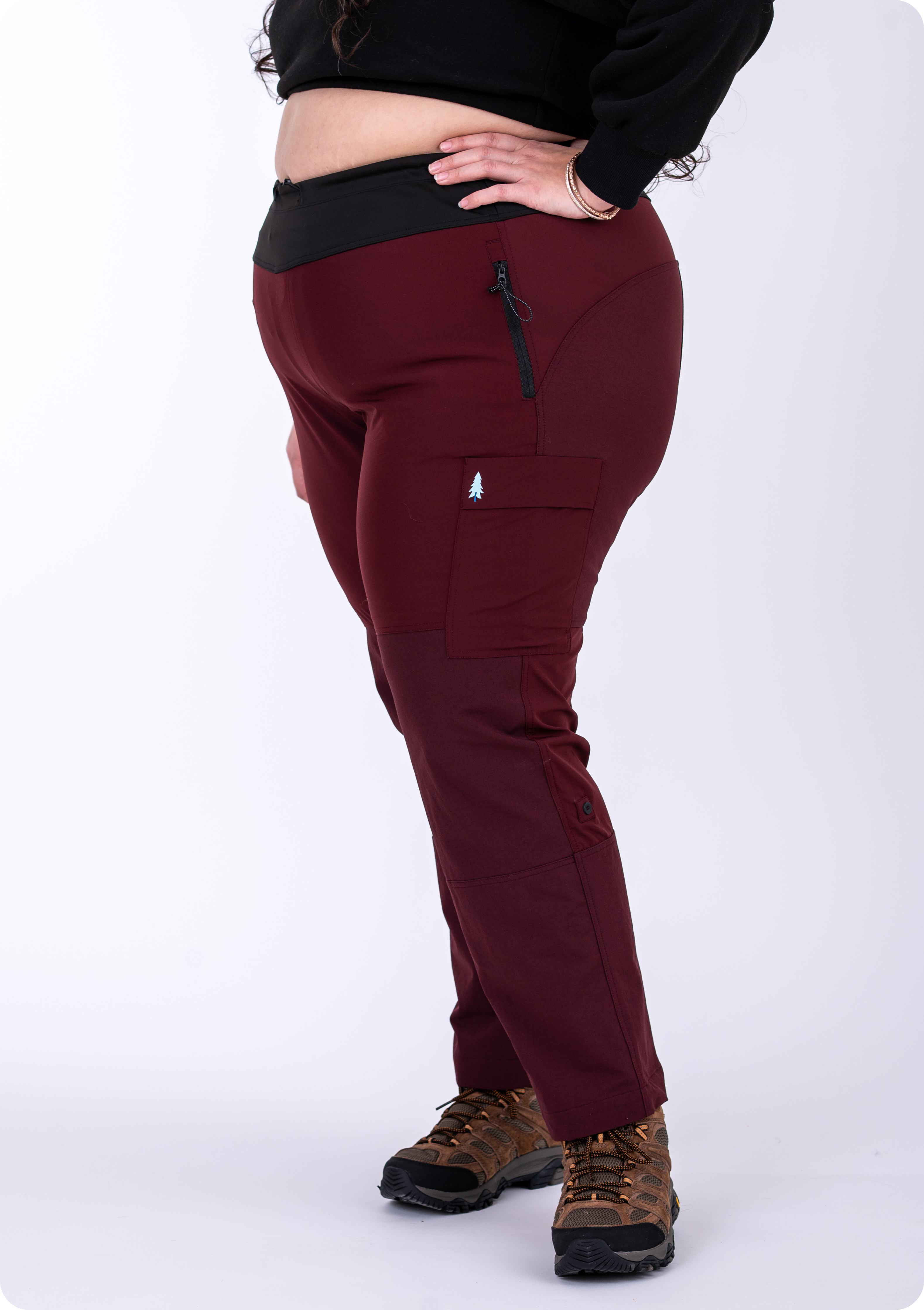 Brecken Pant - Plus Size Hiking & Travel Pants (Outer Cord Waistband)