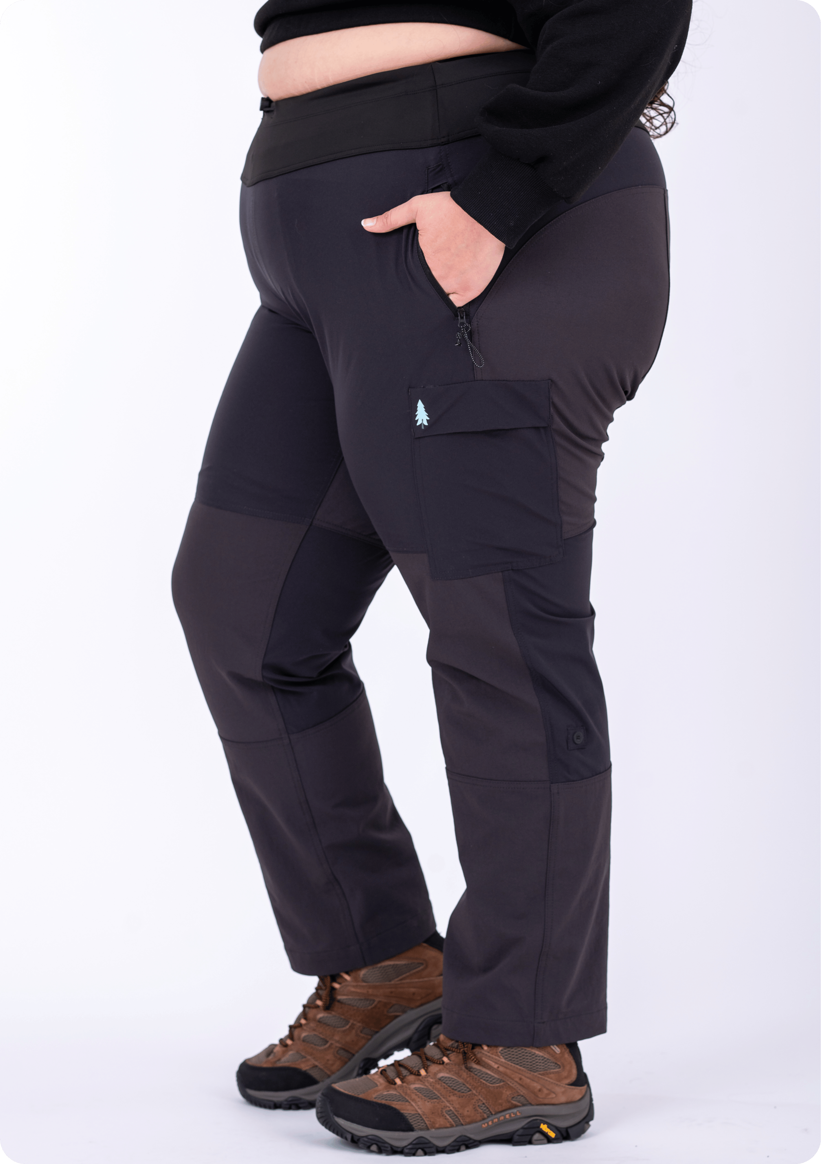 Brecken Pant - Plus Size Hiking & Travel Pants (Outer Cord Waistband)